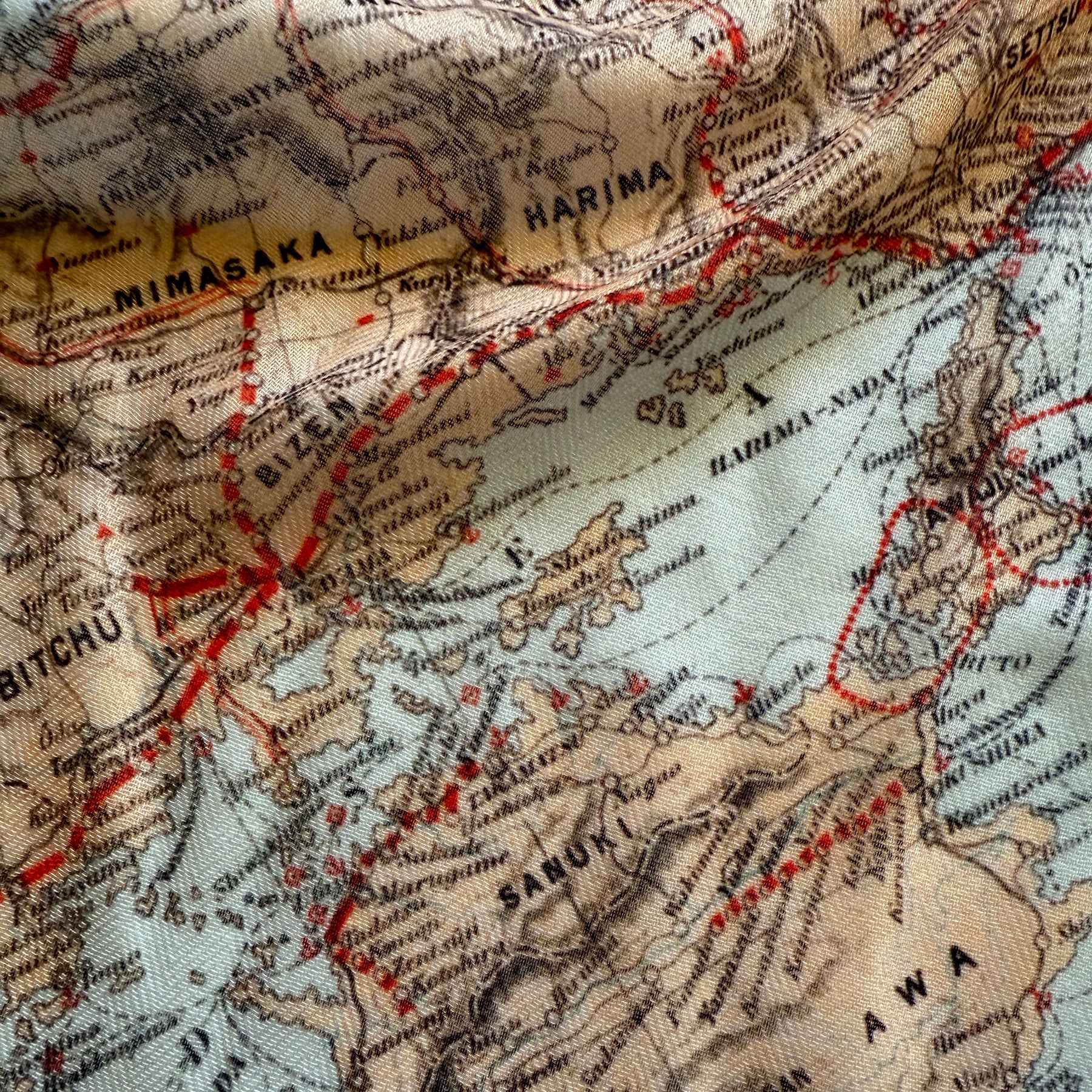 Vintage Map of Japan, c. 1905 Scarf - Maritime Tribes USAScarf