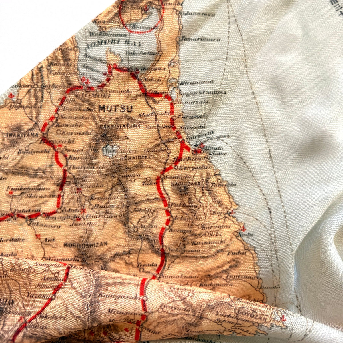 Vintage Map of Japan, c. 1905 Scarf - Maritime Tribes USAScarf