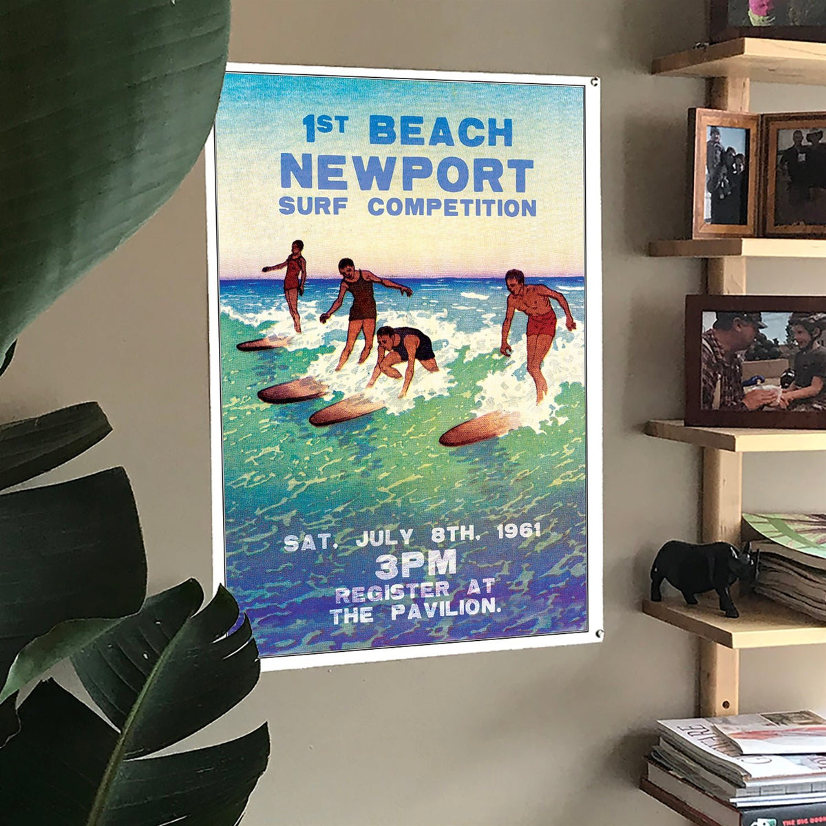Vintage Surf Competition Poster - Maritime Tribes USA