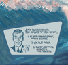 Vintage Surf Poster - 22" x 28" - Customized to your town - Maritime Tribes USA