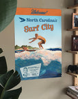 Vintage Surf Poster - 22" x 28" - Customized to your town - Maritime Tribes USA