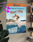 Vintage Surf Poster - 22" x 28" - Customized to your town - Maritime Tribes USA