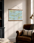 Virgin Islands Nautical Chart Canvas Wall Scroll - Maritime Tribes USA