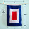 W (Whiskey) Nautical Signal Flag – Traditional Maritime Code Flag - Maritime Tribes USASignal Flag