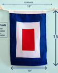 W (Whiskey) Nautical Signal Flag – Traditional Maritime Code Flag - Maritime Tribes USASignal Flag