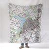 Waco TX Topo Blanket - Maritime Tribes USABlanket