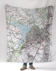 Waco TX Topo Blanket - Maritime Tribes USABlanket