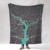 Washington D.C New Map Style Blanket - Maritime Tribes USABlanket
