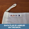 X (X-ray) Nautical Signal Flag – Traditional Maritime Code Flag - Maritime Tribes USASignal Flag