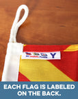Y (Yankee) Nautical Signal Flag – Traditional Maritime Code Flag - Maritime Tribes USASignal Flag