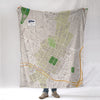 Yale University Campus Map Blanket - Maritime Tribes USABlanket