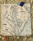 Chesapeake Bay Antique Map Blanket