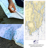 Bath to Cape Small, ME Nautical Chart Quick Dry Towel