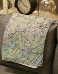 Warwick, New York Topographical Map Blanket