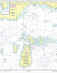 Waugoshance Pt to Seul Choix Pt Nautical Chart Scroll