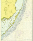 Key Largo Chart c. 1970 Scroll