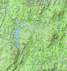New London Topo Map Shower Curtain