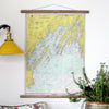 Casco Bay to Harpswell Nautical Chart Scroll