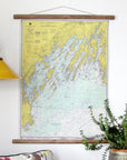 Casco Bay to Harpswell Nautical Chart Scroll