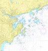 Marblehead & Salem Harbor Nautical Chart Shower Curtain