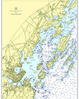 Casco Bay (Western Part), ME Nautical Chart Scroll