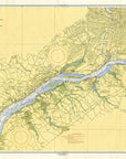 Delaware River Wilmington to Philadelphia 1959 Scroll