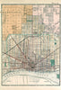 Detroit Vintage Map Scroll