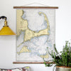 Cape Cod & The Islands Vintage Nautical Chart Scroll