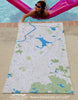 North Andover MA Hometown Map Quick Dry Towel