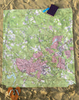 Chapel Hill, NC Modern Topo Map Blanket