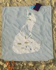 Block Island Gold Dust Map Blanket