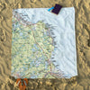 Manomet to Dennis, MA Topo Map Blanket