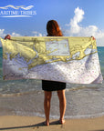 Watch Hill Nautical Chart Quick Dry Towel