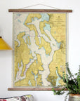 Admiralty Inlet and Puget Sound WA nautical chart Scroll - Maritime Tribes USAScroll