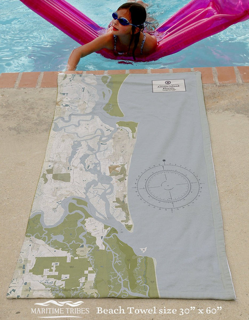 Amelia Island, FL Gold Dust Quick Dry Towel - Maritime Tribes USATowel