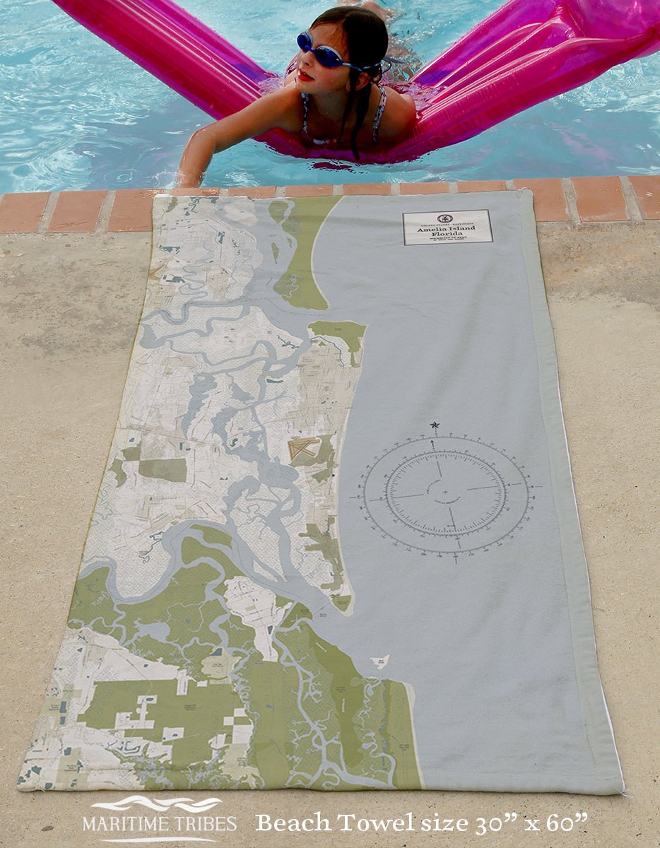 Amelia Island, FL Gold Dust Quick Dry Towel - Maritime Tribes USATowel