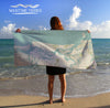 Amelia Island Sea Glass Map Quick Dry Towel - Maritime Tribes USATowel