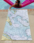 Bahamas - Straits of Florida Quick Dry Towel - Maritime Tribes USATowel