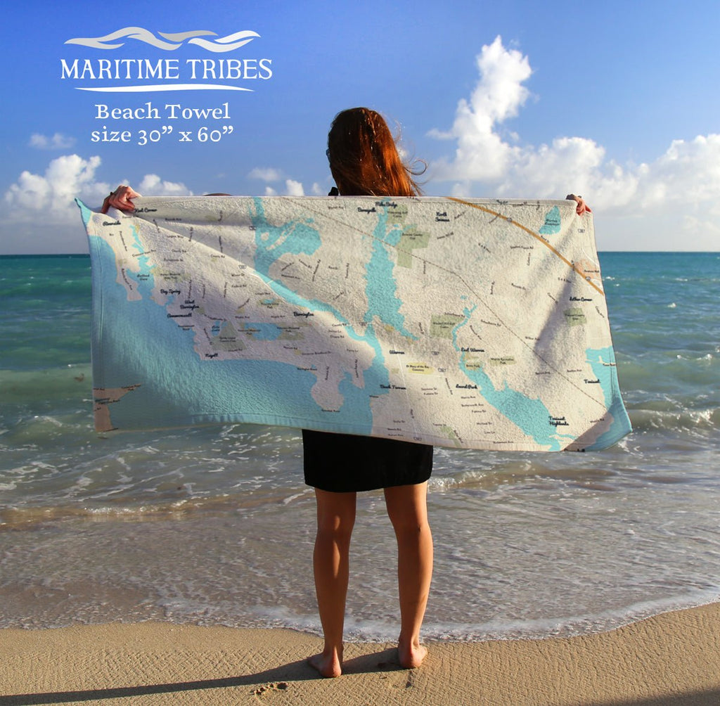 Barrington Modern Wave Quick Dry Towel - Maritime Tribes USATowel