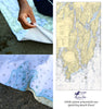 Bath to Cape Small, ME Nautical Chart Quick Dry Towel - Maritime Tribes USATowel