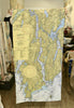 Bath to Cape Small Nautical Chart Quick Dry Towel - Maritime Tribes USATowel
