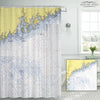 Bay of Fundy Chart (Coast of Maine) Shower Curtain - Maritime Tribes USAShower Curtain