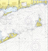 Block Island Sound Nautical Chart Shower Curtain - Maritime Tribes USAShower Curtain