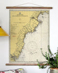 Cape Elizabeth To Portsmouth Nautical Chart Scroll - Maritime Tribes USAScroll