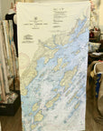 Casco Bay w/ Chebeague Island, ME Nautical Chart (Vertical) Quick Dry Towel - Maritime Tribes USATowel