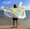 Les Cheneaux Nautical Chart TOWEL Quick Dry Towel