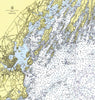 Chebeague Island, ME Nautical Chart Shower Curtain - Maritime Tribes USAShower Curtain