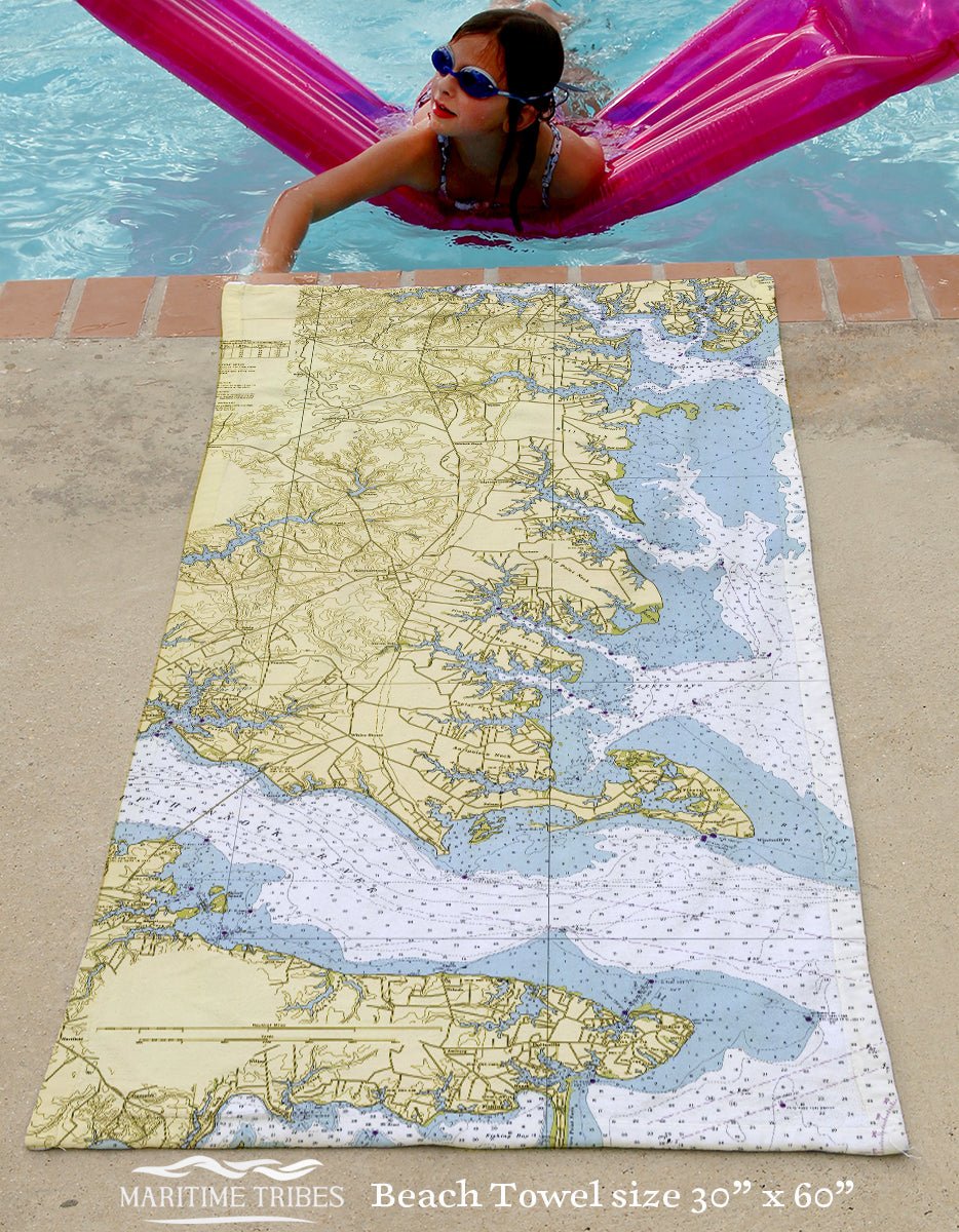 Chesapeake Bay (Irvington) Quick Dry Towel - Maritime Tribes USATowel
