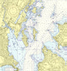 City Island, NY Nautical Chart Shower Curtain - Maritime Tribes USAShower Curtain