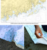 Connecticut Coast Nautical Chart Quick Dry Towel - Maritime Tribes USATowel